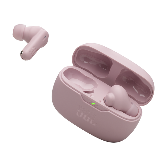 JBL Wave Beam 2 - Pink - True Wireless Noise Cancelling Earbuds - Detailshot 2